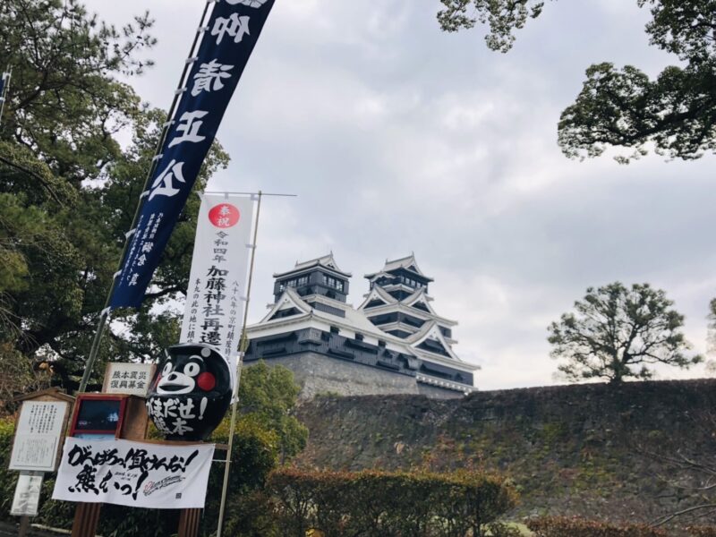 加藤神社からの熊本城
